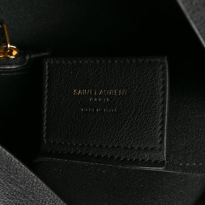 Calfskin Large Shopping Tote Black
