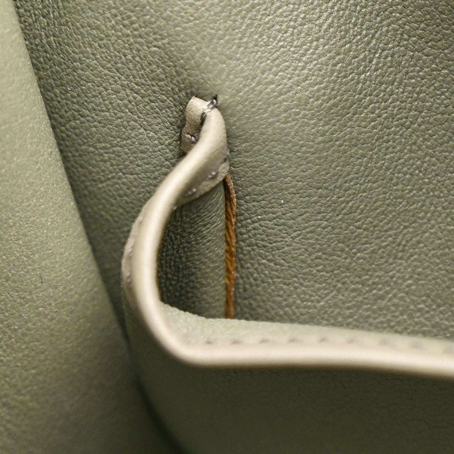Smooth Calfskin Mini Luggage Almond