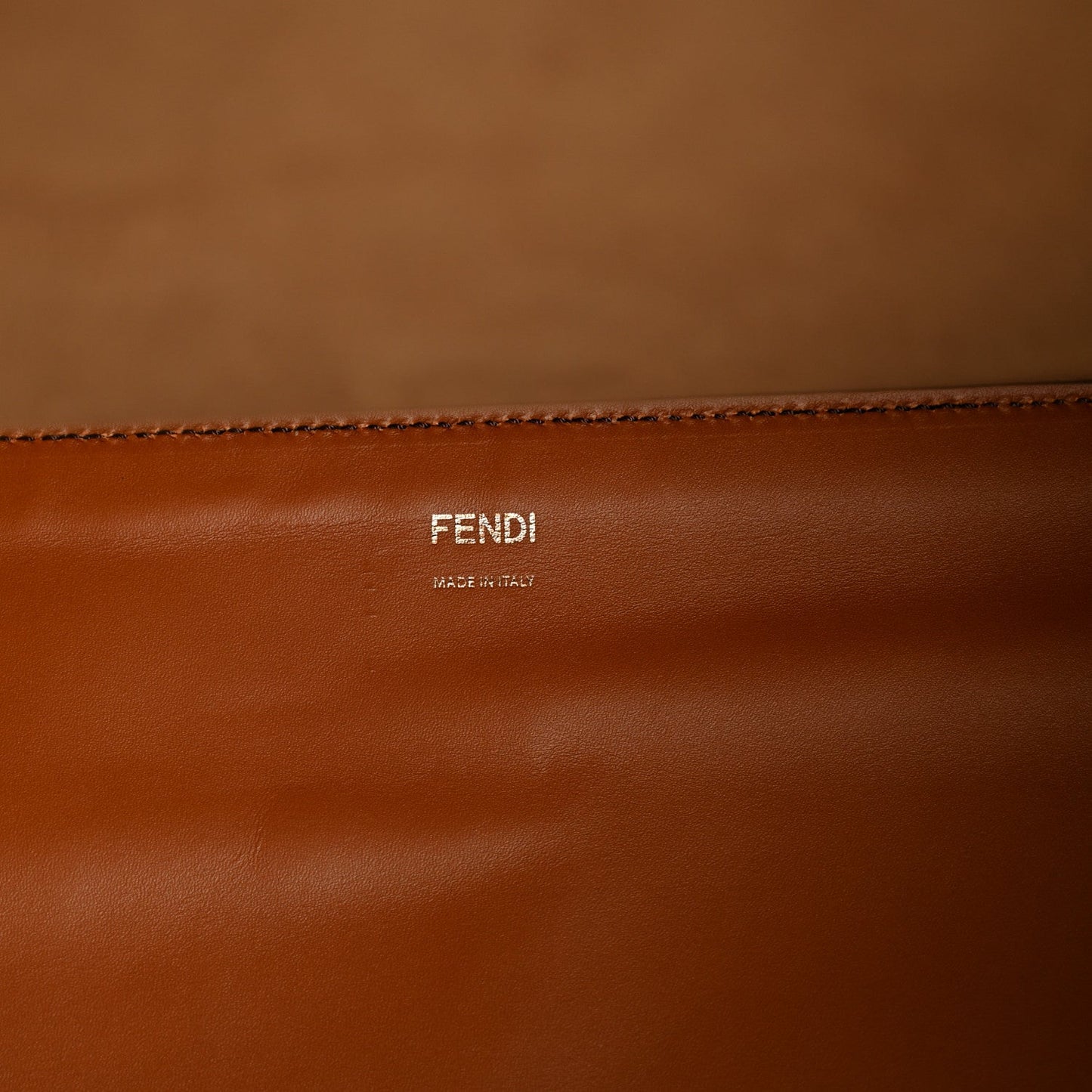 Vitello King Plexiglass Medium Fendi Sunshine Shopper Tote Cuoio