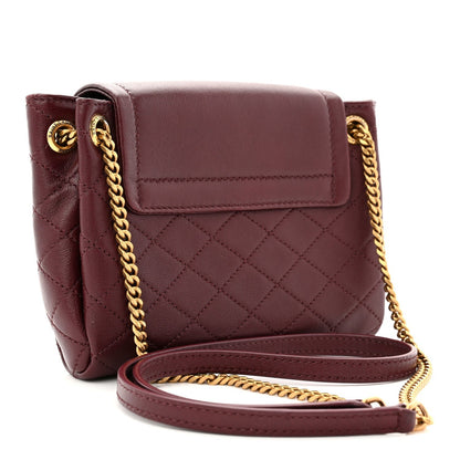 Lambskin Quilted Monogram Mini Nolita Hot Wine