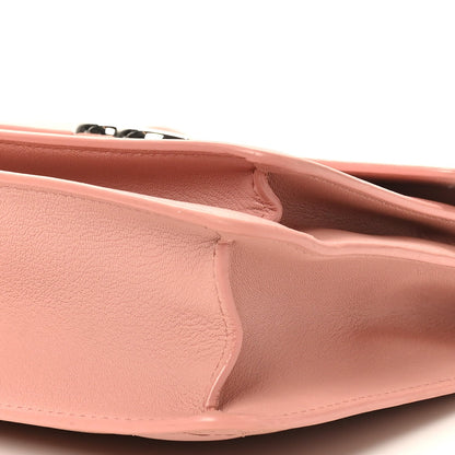 Goatskin Quilted Small CC Box Flap Pink