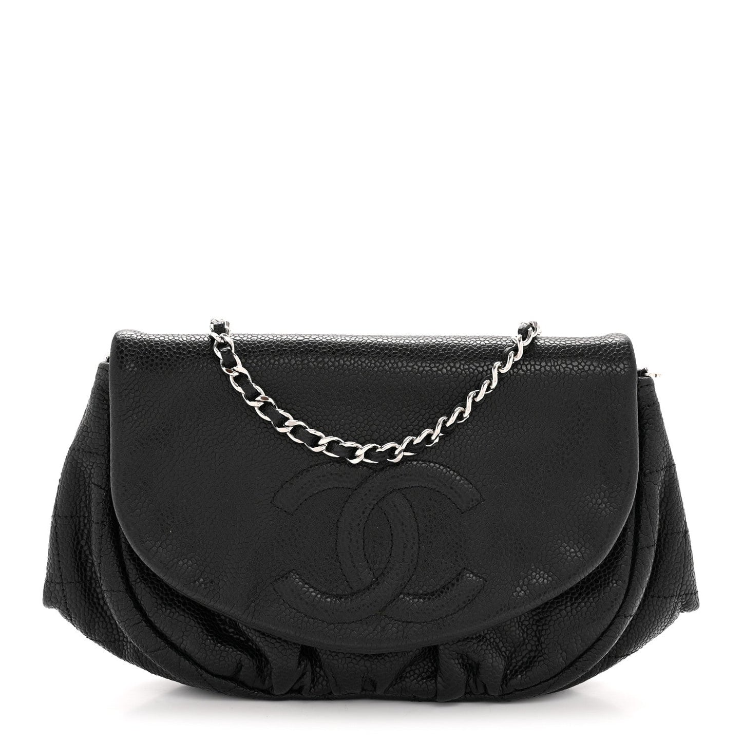 Caviar Half Moon Wallet On Chain WOC Black