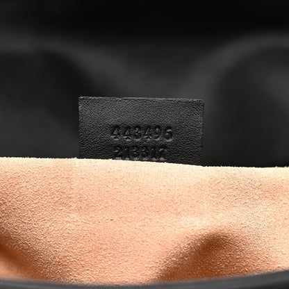 Calfskin Matelasse Medium GG Marmont Shoulder Bag Black
