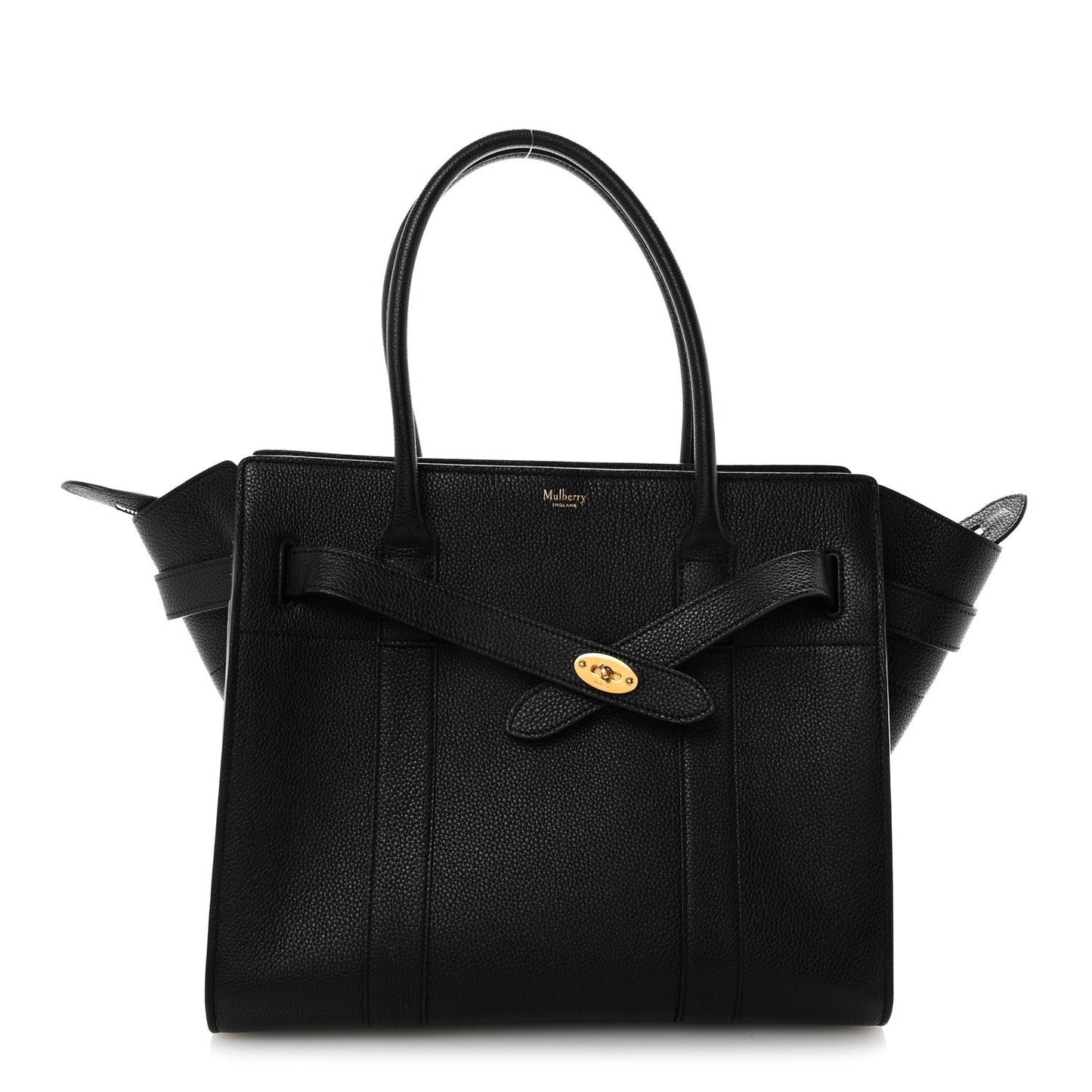 Small Classic Grain Small Zipped Bayswater Black