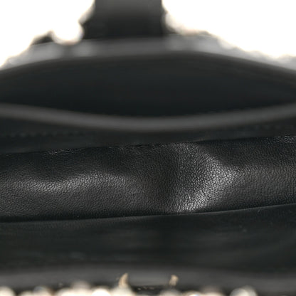 Calfskin Crystal Mini Jackie Notte Bag Black
