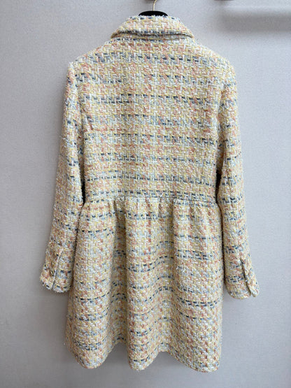 CC Coat Dress Multicolor Cotton Polyamide 251915