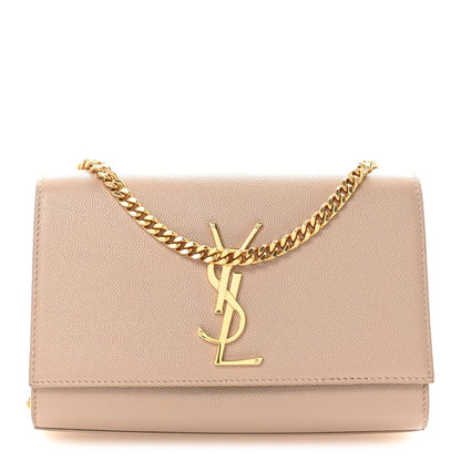 Grain De Poudre Small Monogram Kate Satchel Dark Beige