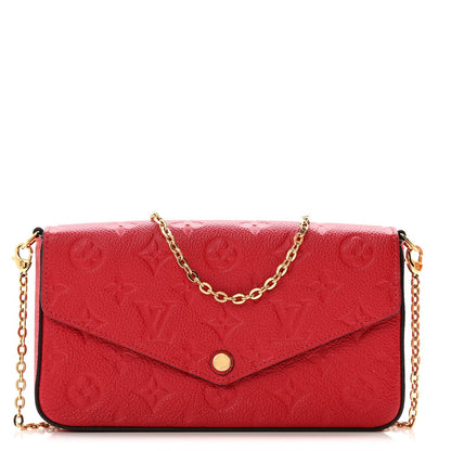 Empreinte Pochette Felicie Chain Wallet Scarlet