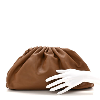 Smooth Butter Calf The Pouch Oversized Clutch Cammello