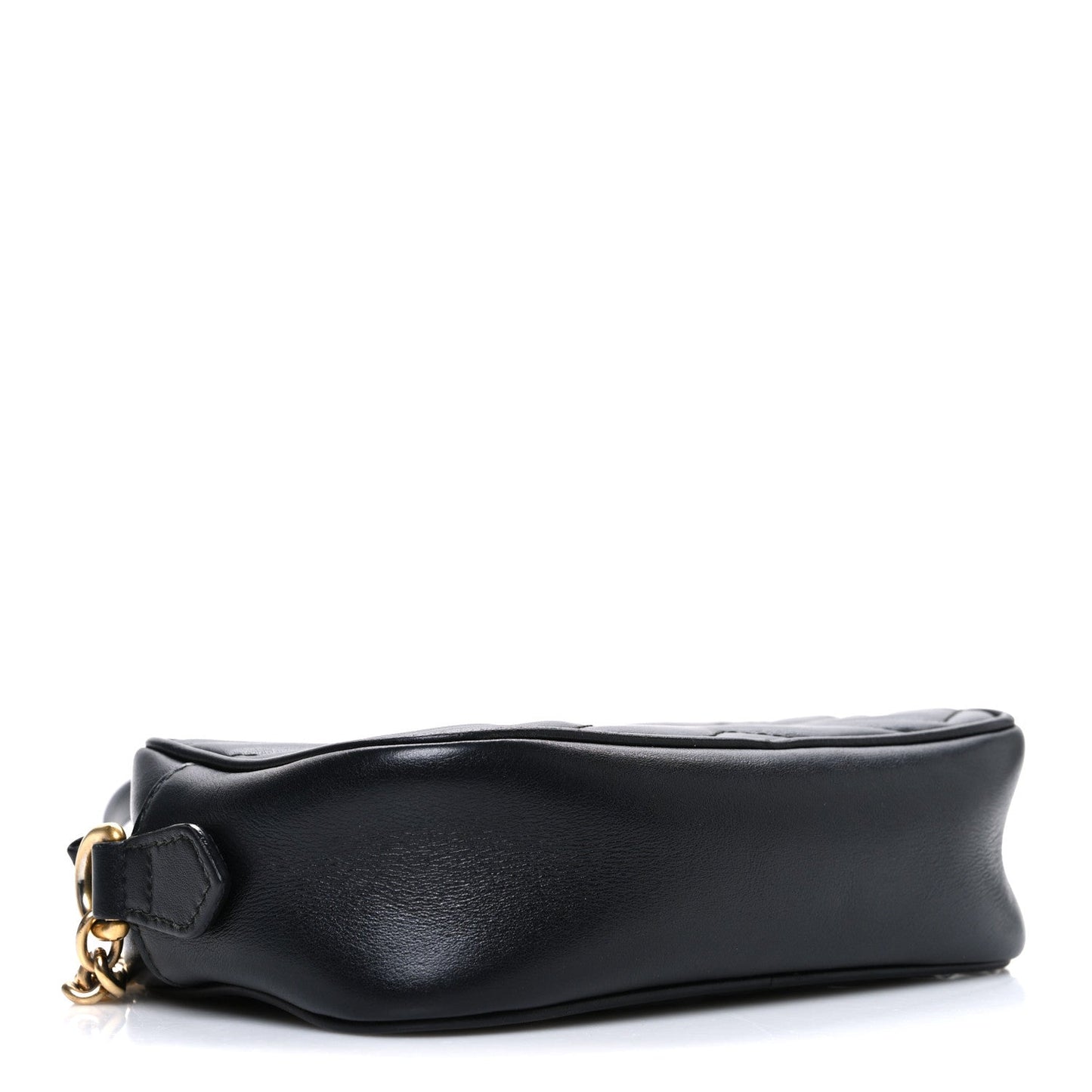 Calfskin Matelasse Mini GG Marmont Chain Shoulder Bag Black