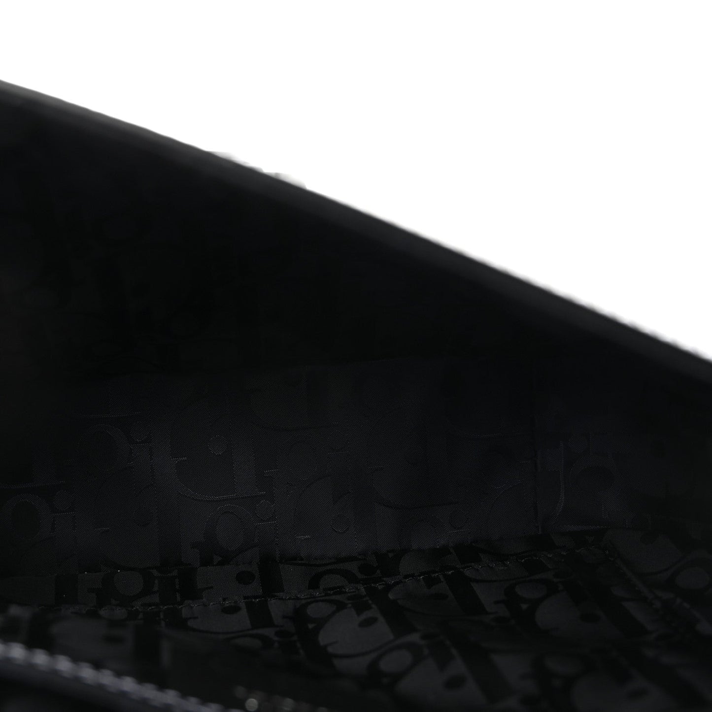 Grained Calfskin Medium Saddle Messenger Bag Black