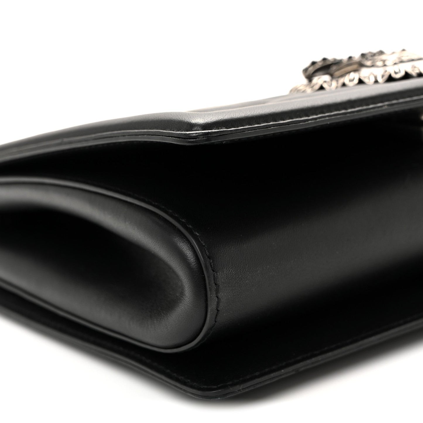 Calfskin Large Devotion Crossbody Bag Black
