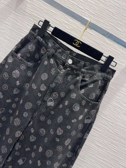 CC 25 Jeans Black Cotton