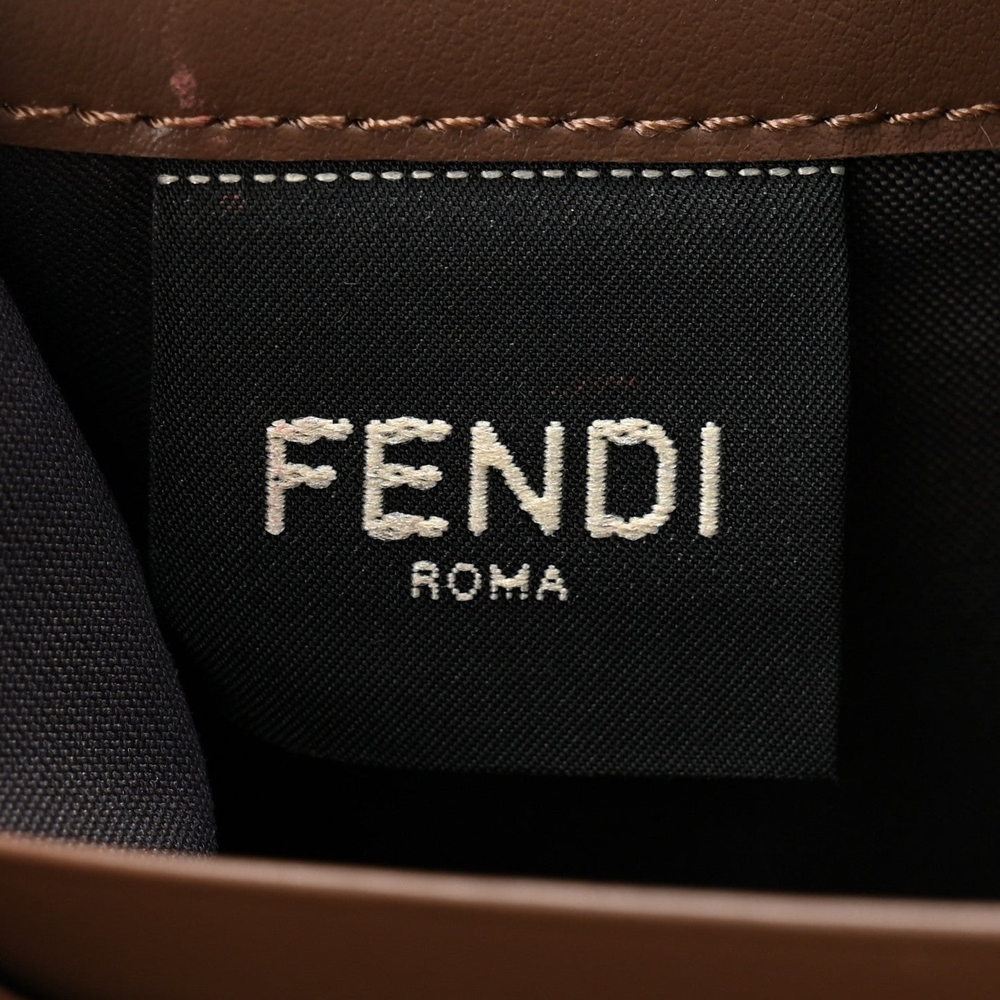 Vitello Soft F is Fendi Bi-Color FF 1974 Embossed Continental Envelope Wallet On Chain Maya Black