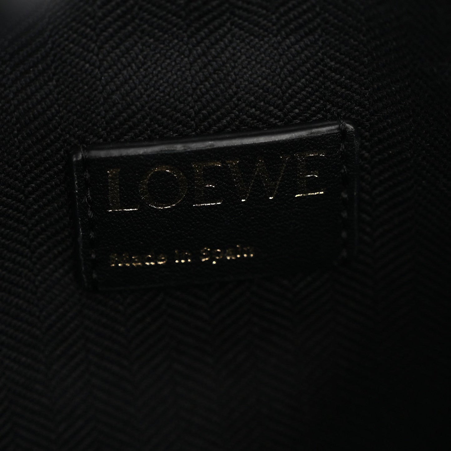 Jacquard Anagram Calfskin Medium Cubi Bag Anthracite Black