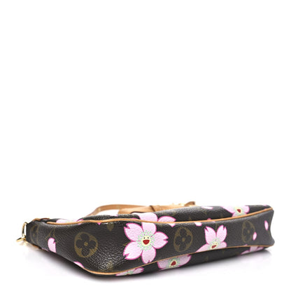 Monogram Cherry Blossom Pochette Accessories Brown
