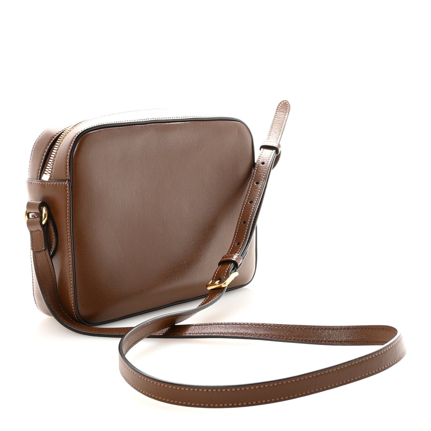 Azalea Calfskin Small Horsebit 1955 Shoulder Bag Brown Sugar