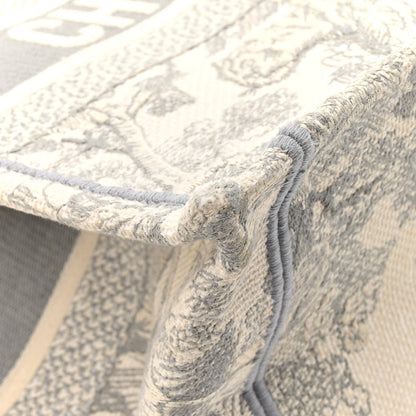 Canvas Embroidered Medium Dioriviera Toile De Jouy Book Tote Gray