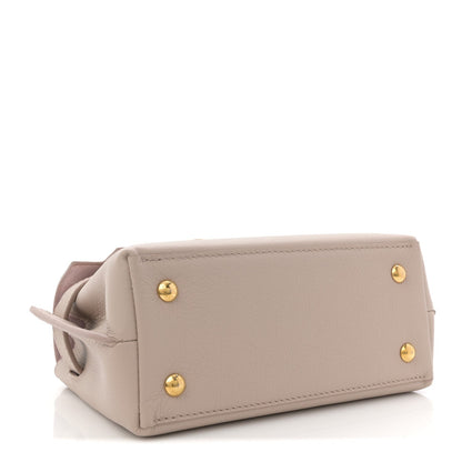 Soft Calfskin Mini Lockme Ever Greige