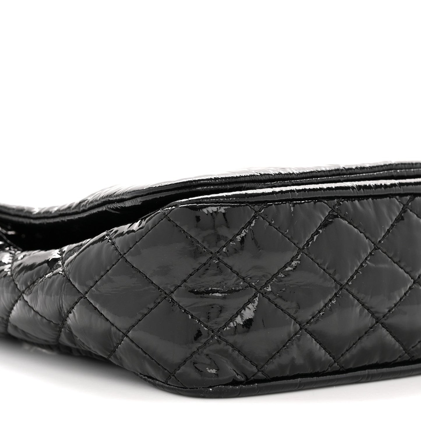 Vinyl Medium Rock and Chain Flap Black