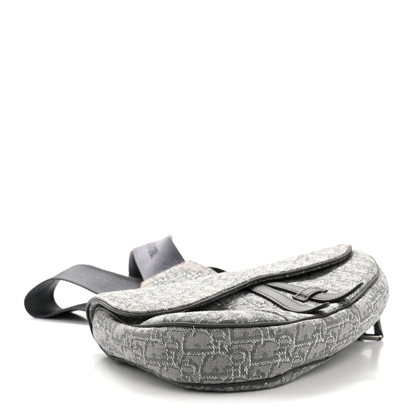 Oblique Mens Saddle Bag Grey