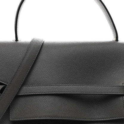 Grained Calfskin Mini Belt Bag Grey