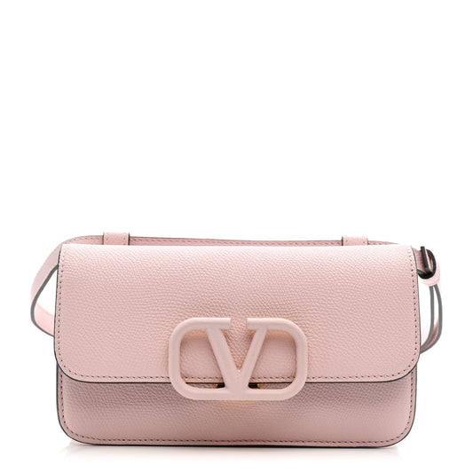 Grainy Calfskin VSling Belt Bag Rose Quartz