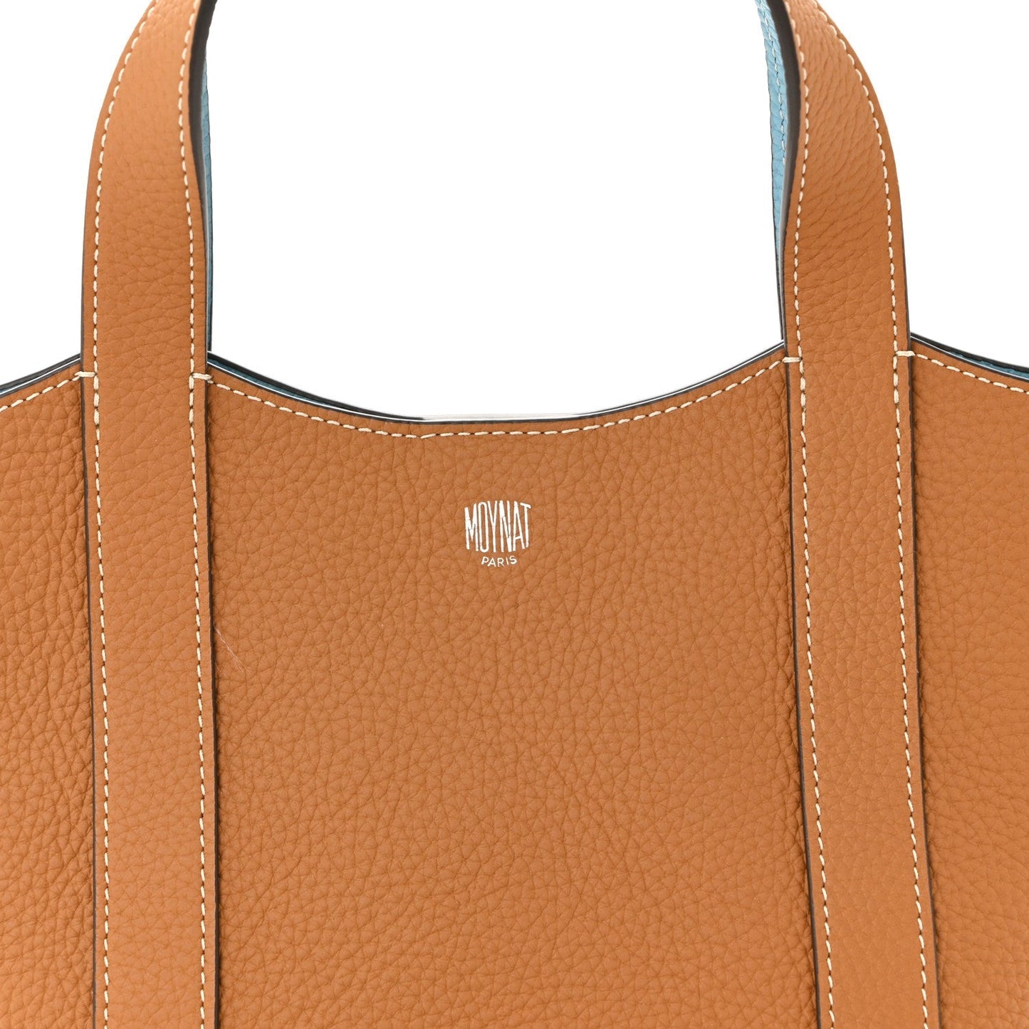 Taurillon Gex Duo Tote Bag BB Cannelle Azur