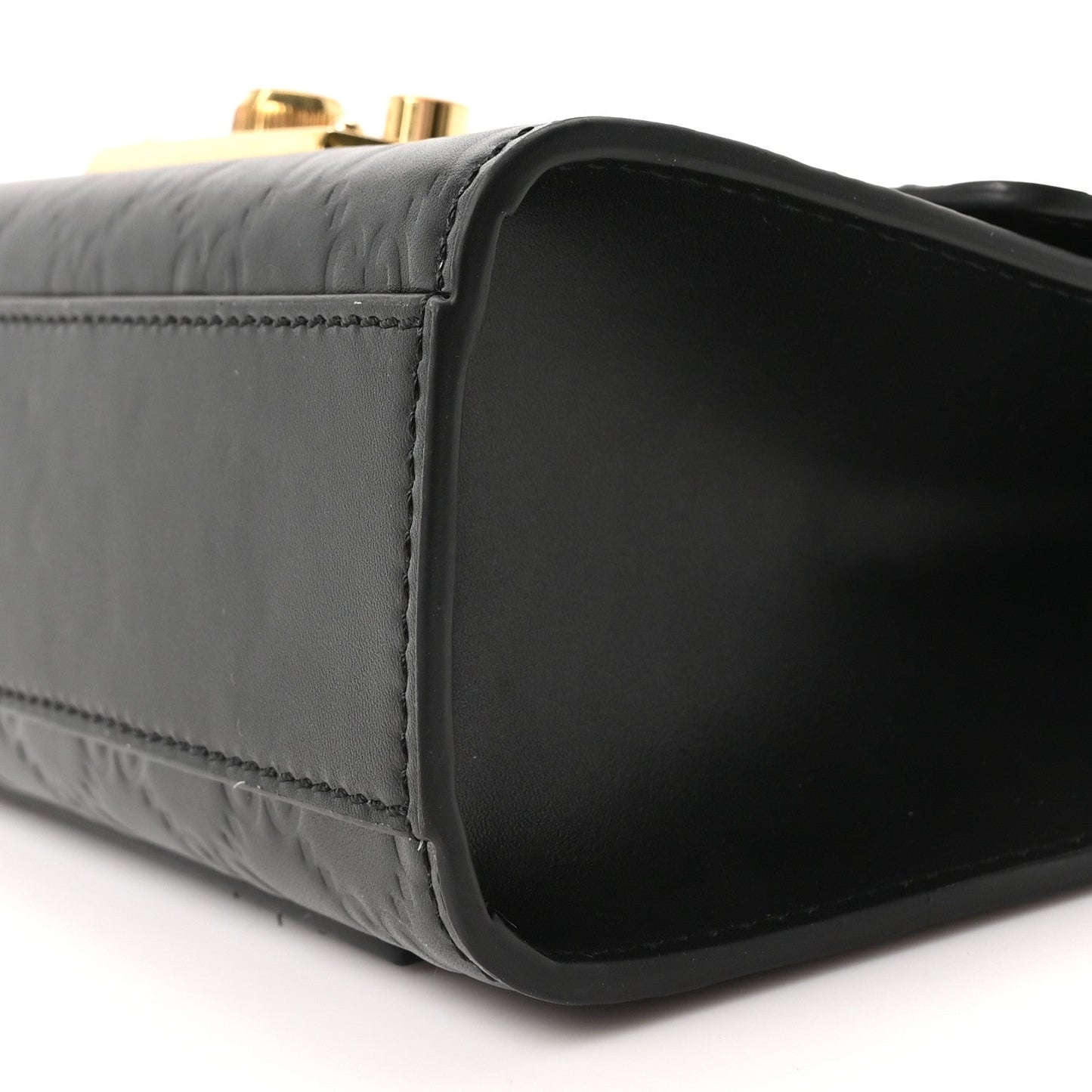 Guccissima Small Padlock Shoulder Bag Black