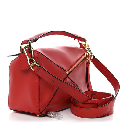 Calfskin Small Puzzle Bag Scarlet