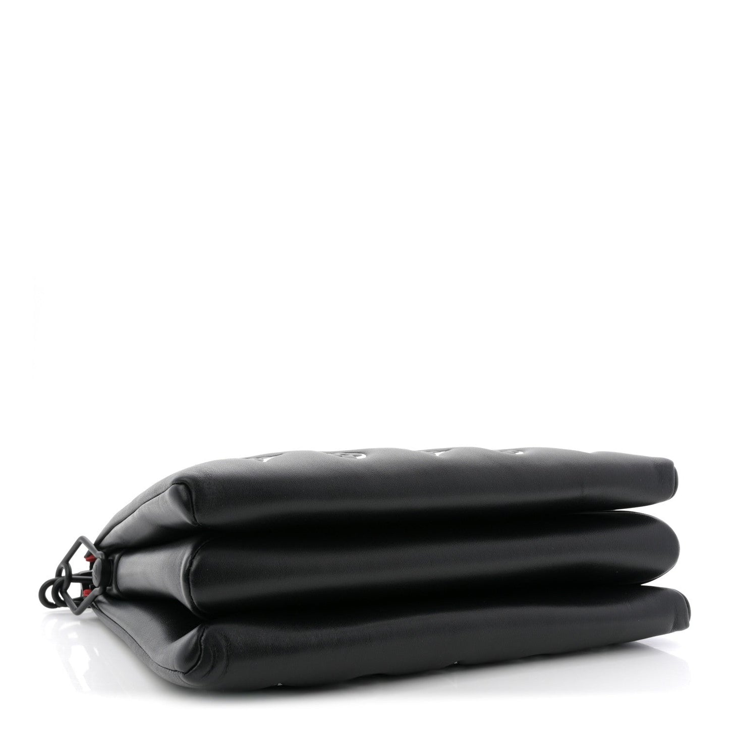 Lambskin Embossed Monogram Coussin PM Black White