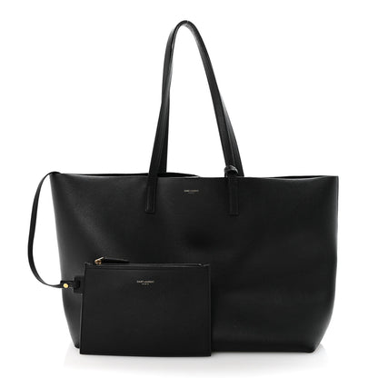 Calfskin Large Shopping Tote Black