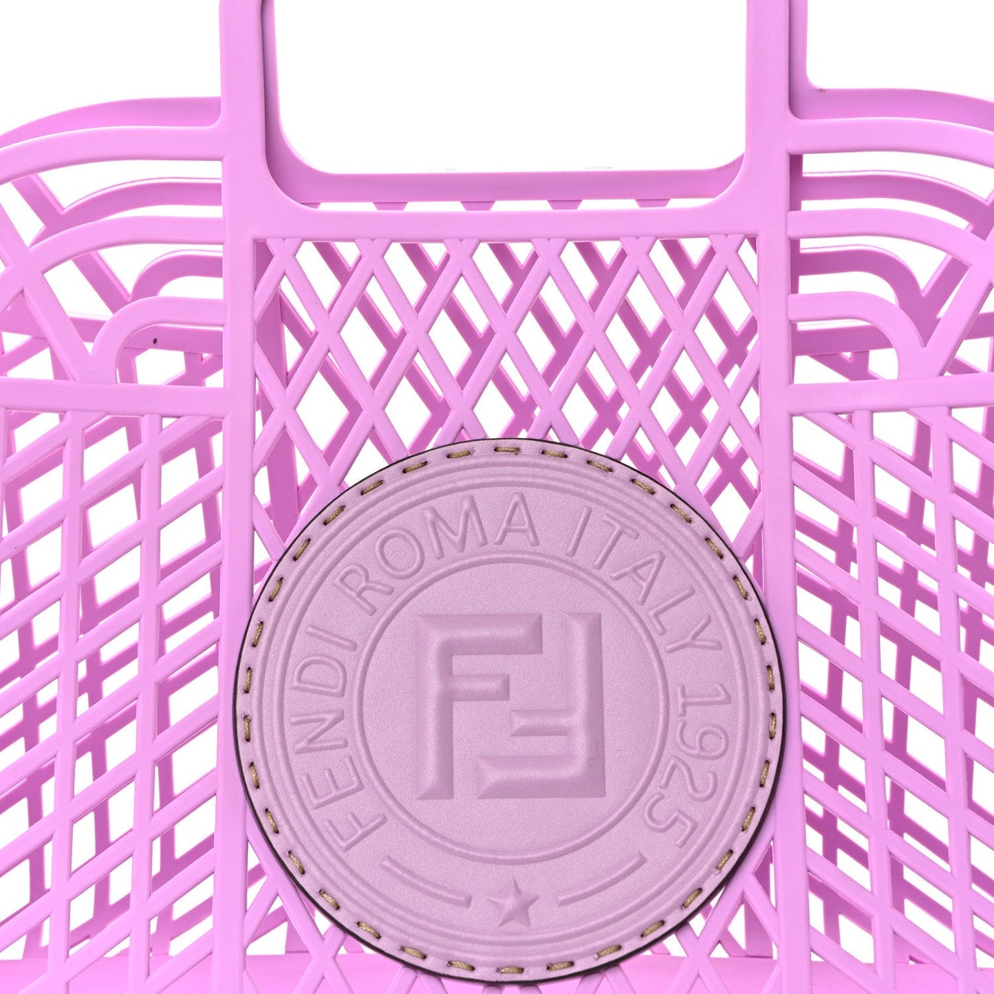 Recycled Plastic Vitello Liberty Matte Medium Fendi Basket Violetta