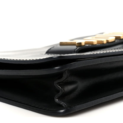Calfskin J'Adior Chain Flap Bag Black