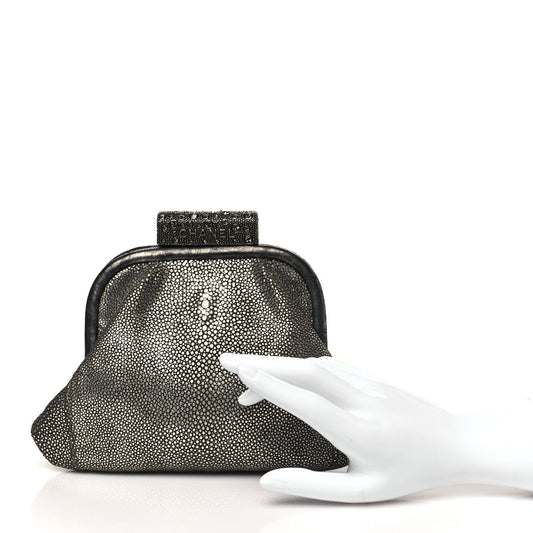 Stingray Degrade Frame Clutch Silver