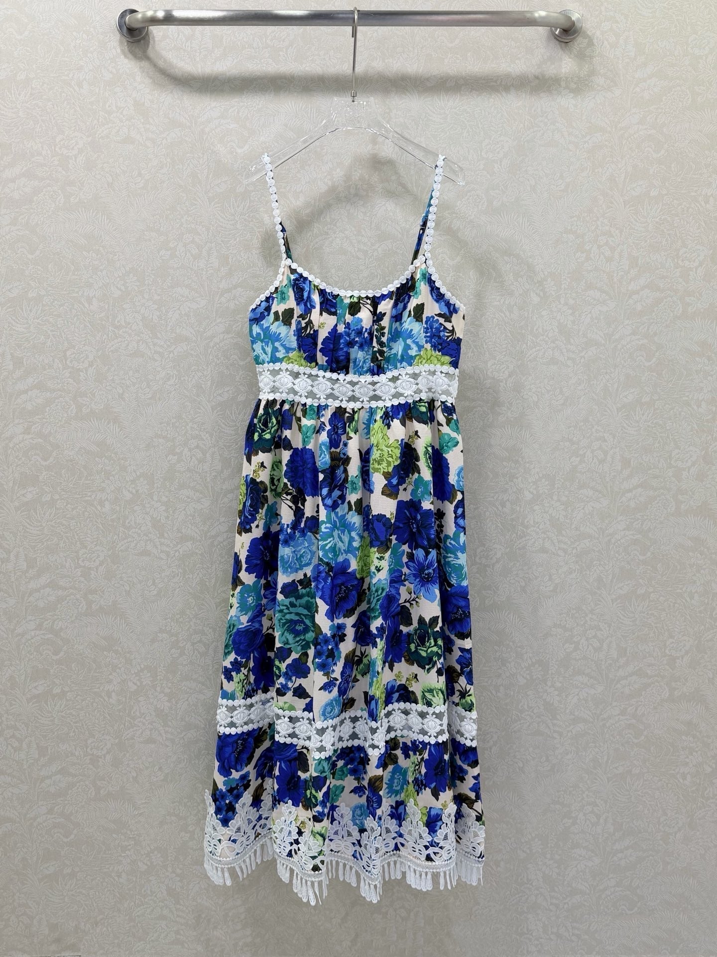 Zimmermann Stardust Mini Dress Blue Floral Cotton 339889