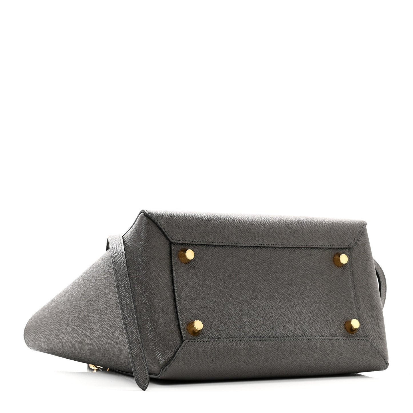 Grained Calfskin Mini Belt Bag Grey