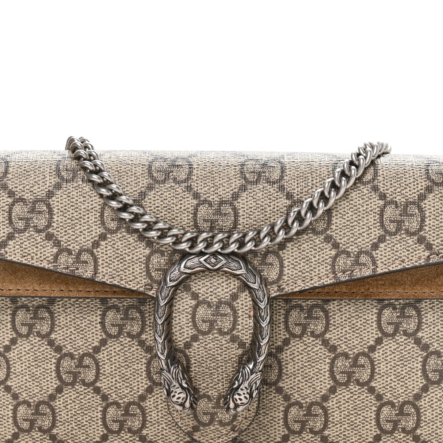 GG Supreme Monogram Super Mini Dionysus Shoulder Bag Taupe