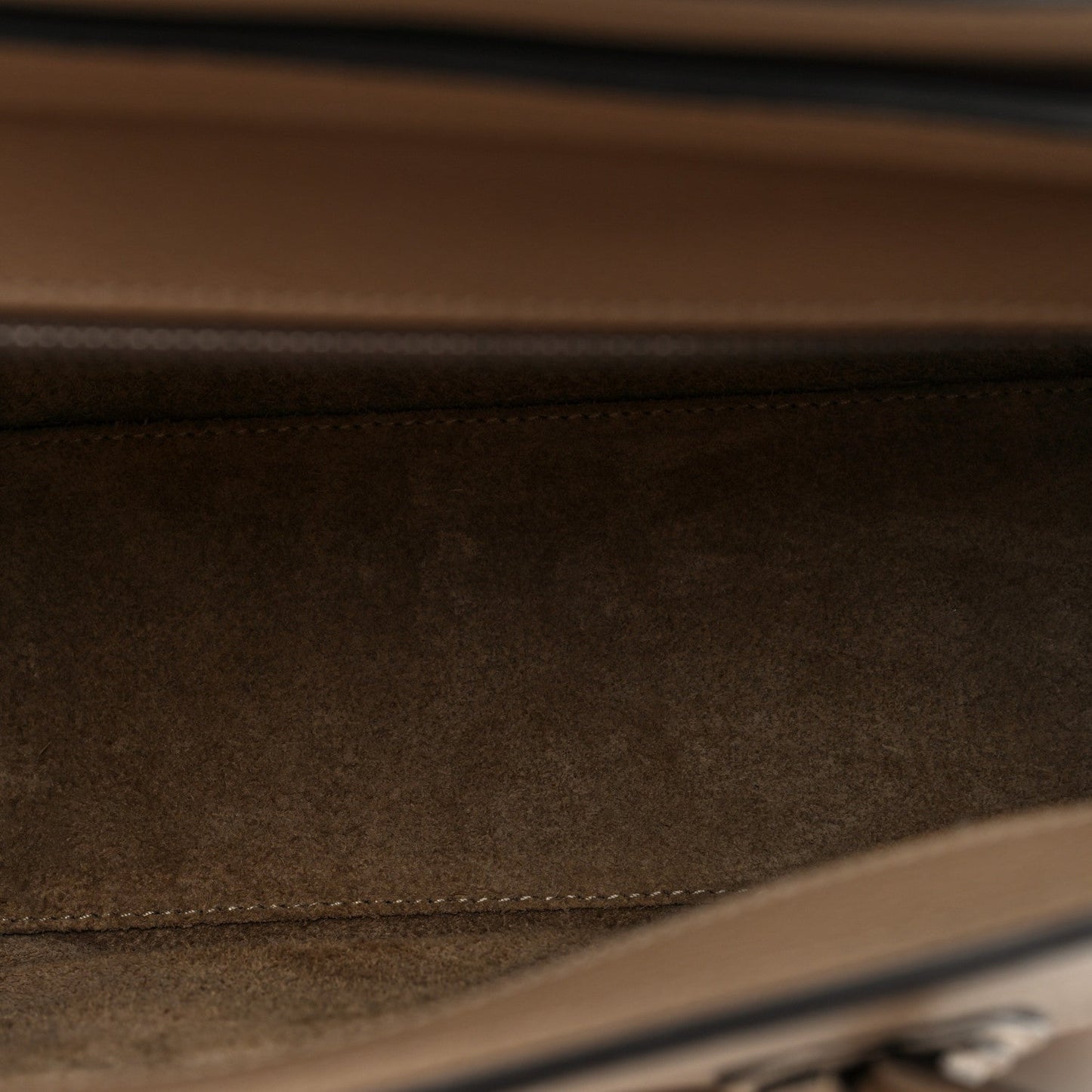 Drummed Calfskin Nano Luggage Dune