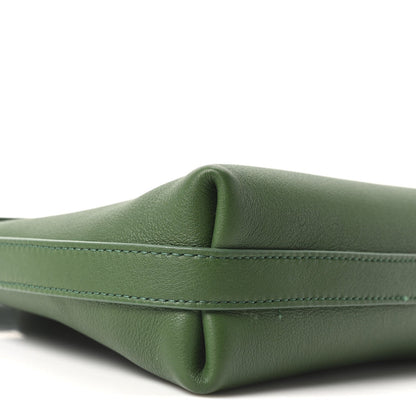 Calfskin Small Hug Messenger Bag Forest Green