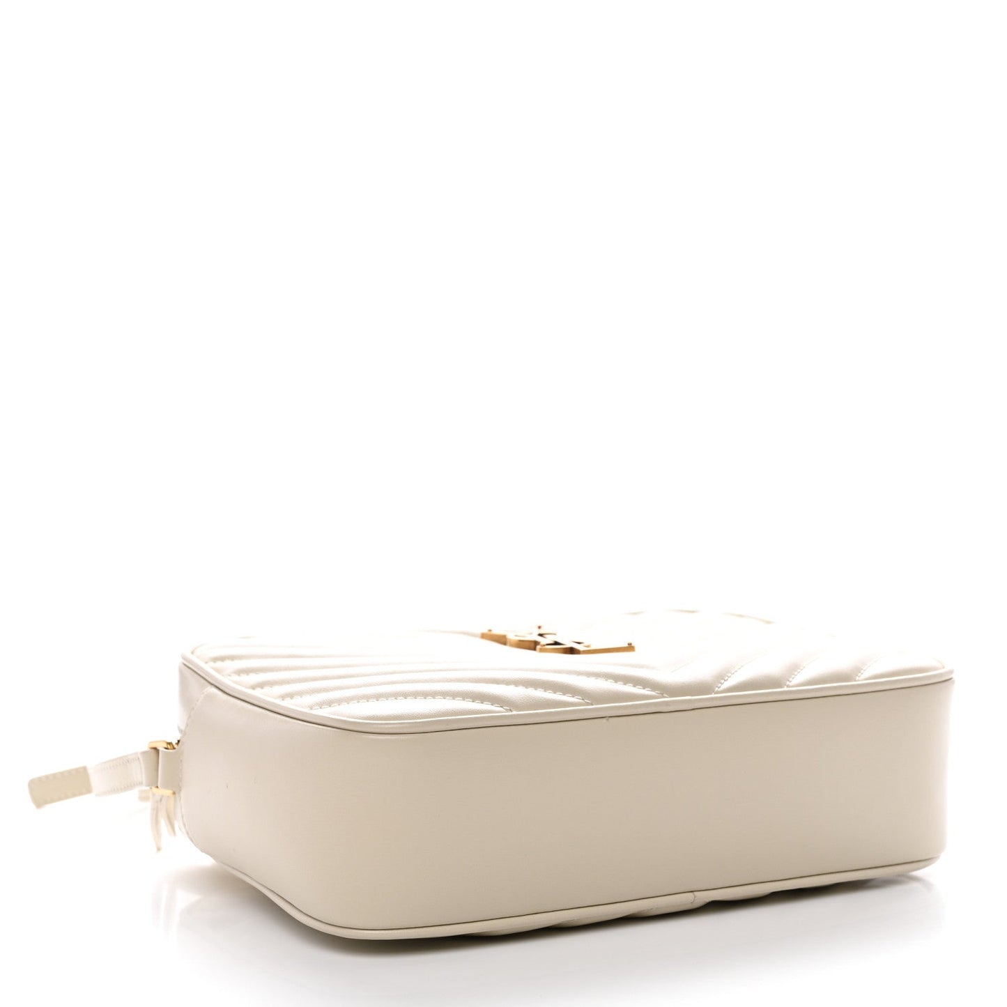 Calfskin Matelasse Monogram Lou Camera Bag Crema Soft
