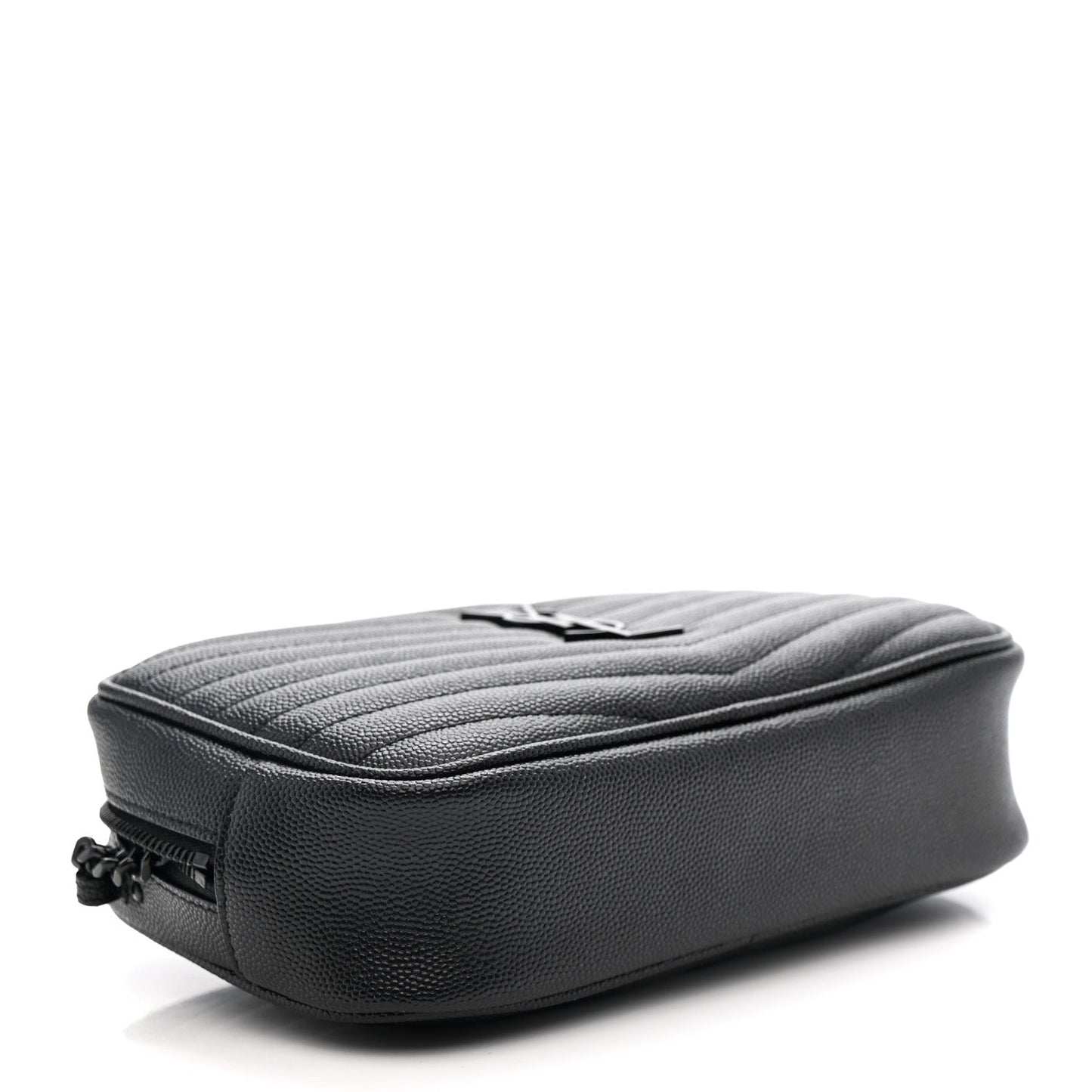 Grain De Poudre Matelasse Monochrome Monogram Mini Lou Camera Bag Black