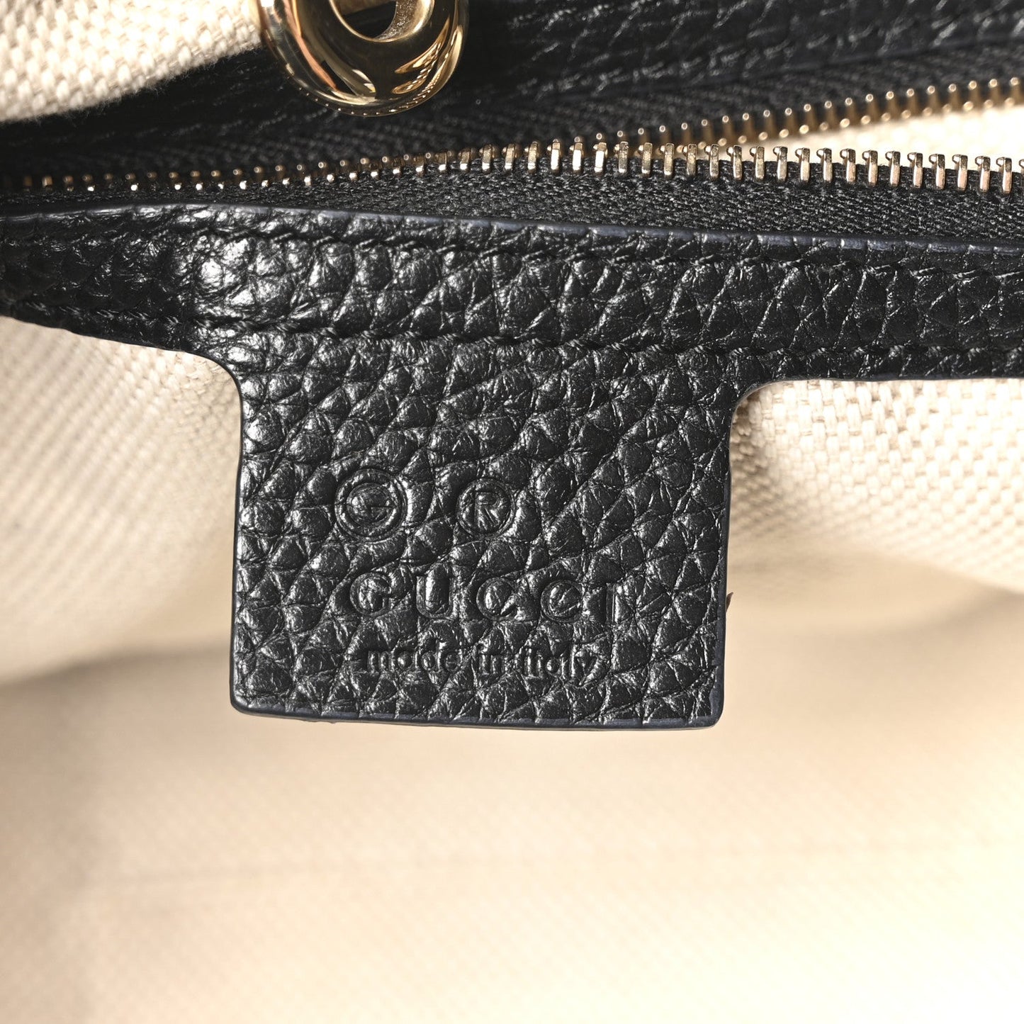 Pebbled Calfskin Medium Soho Chain Shoulder Bag Black