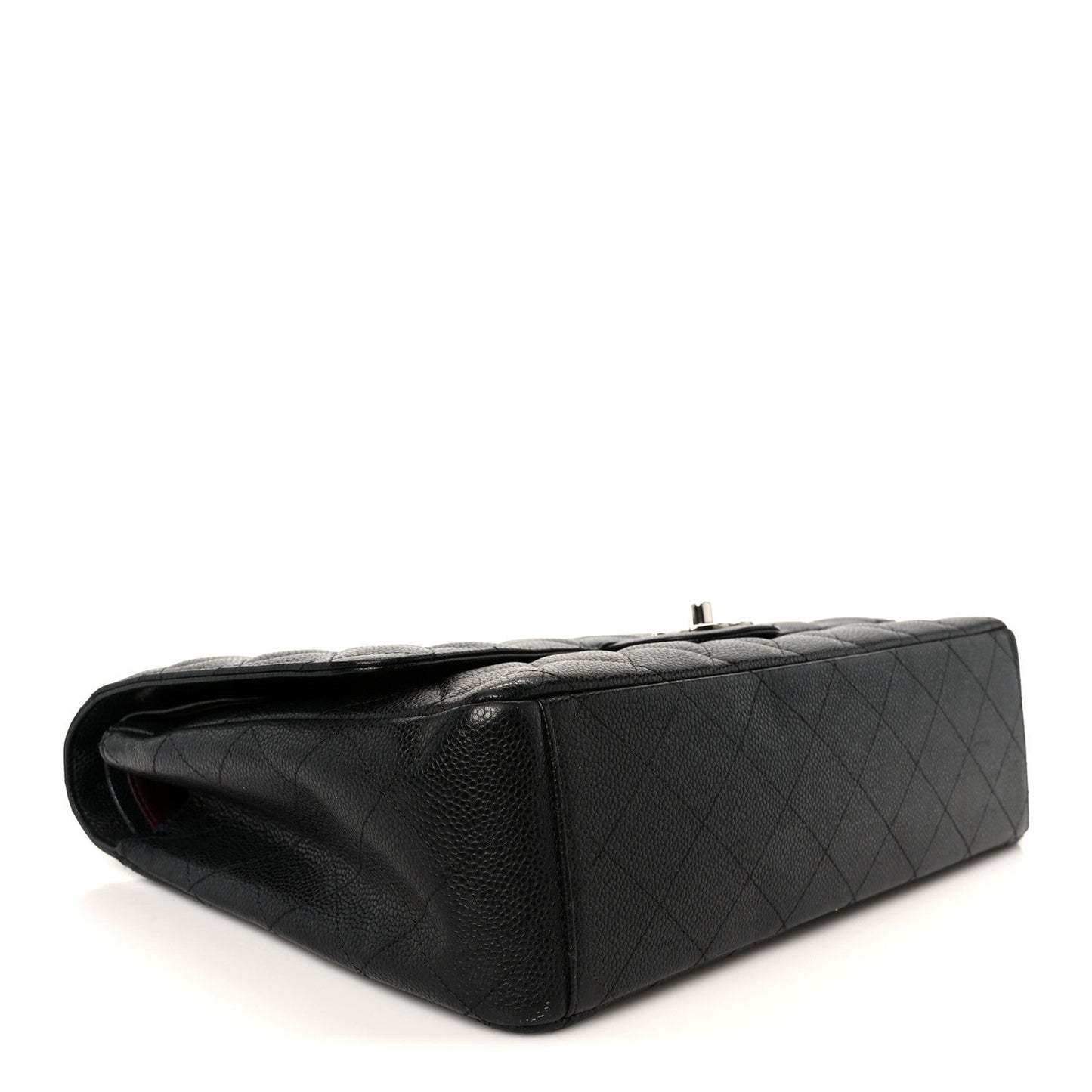 Caviar Quilted Maxi Double Flap Black
