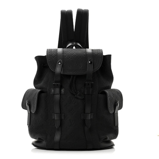 Taurillon Monogram Christopher PM Backpack Black