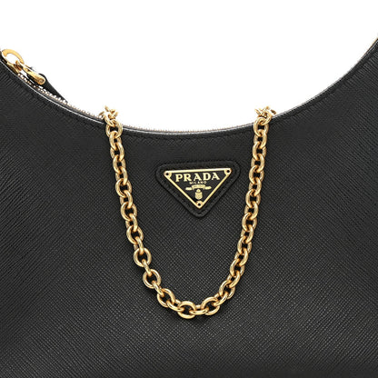 Saffiano Lux Re-Edition 2005 Shoulder Bag Black