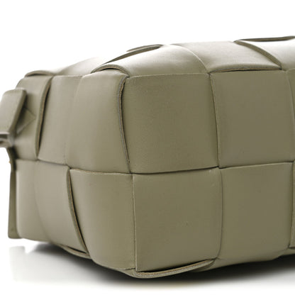 Lambskin Maxi Intrecciato Brick Cassette Bag Travertine