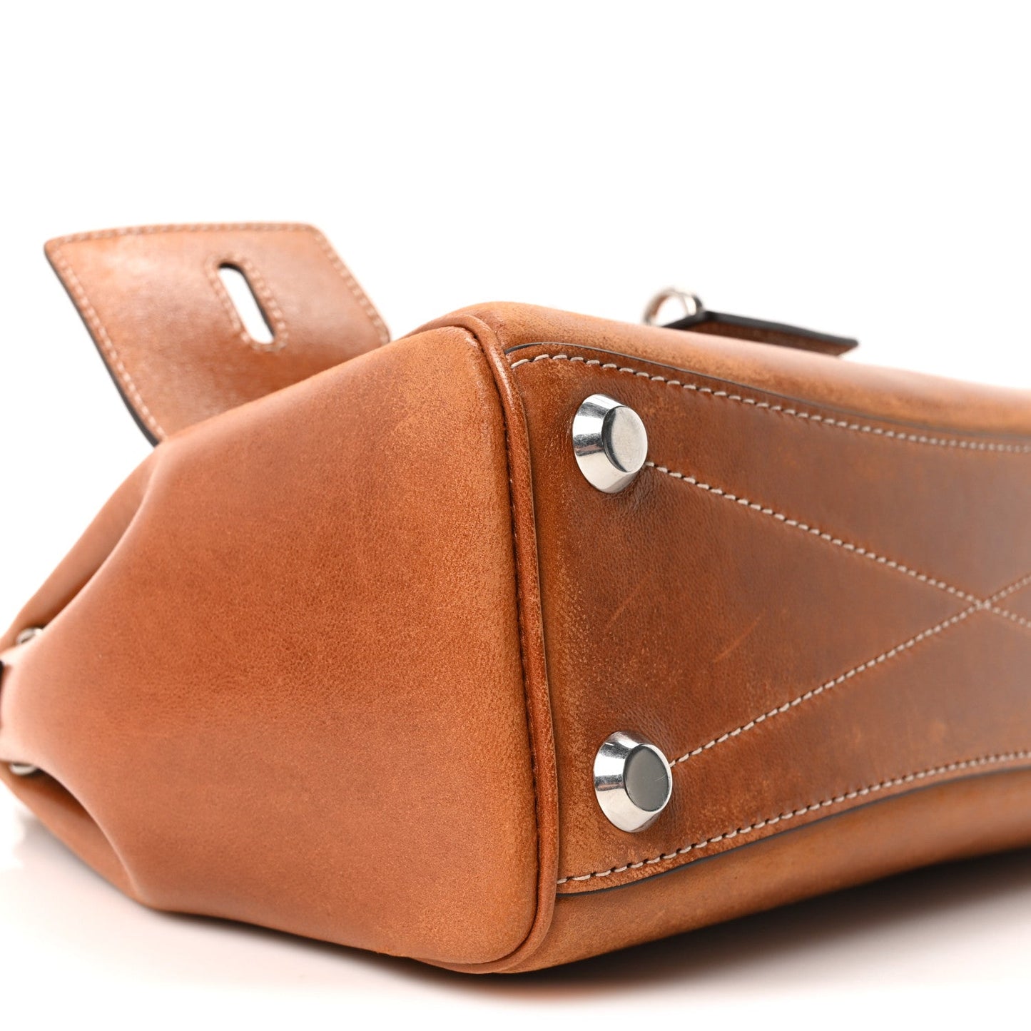 Vegetable Tanned Lambskin Mini Bel Air Carry All Bag Tan Cowboy