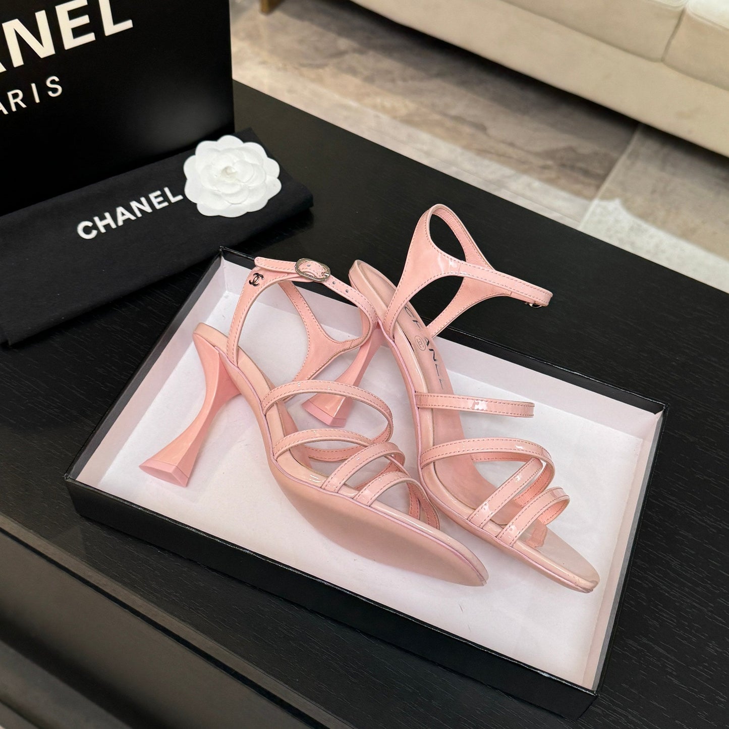 CC Cruise 25/26 Sandal 95mm Pink Patent Leather