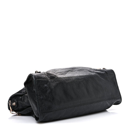 Agneau Giant 12 Rose Gold Hardware City Black